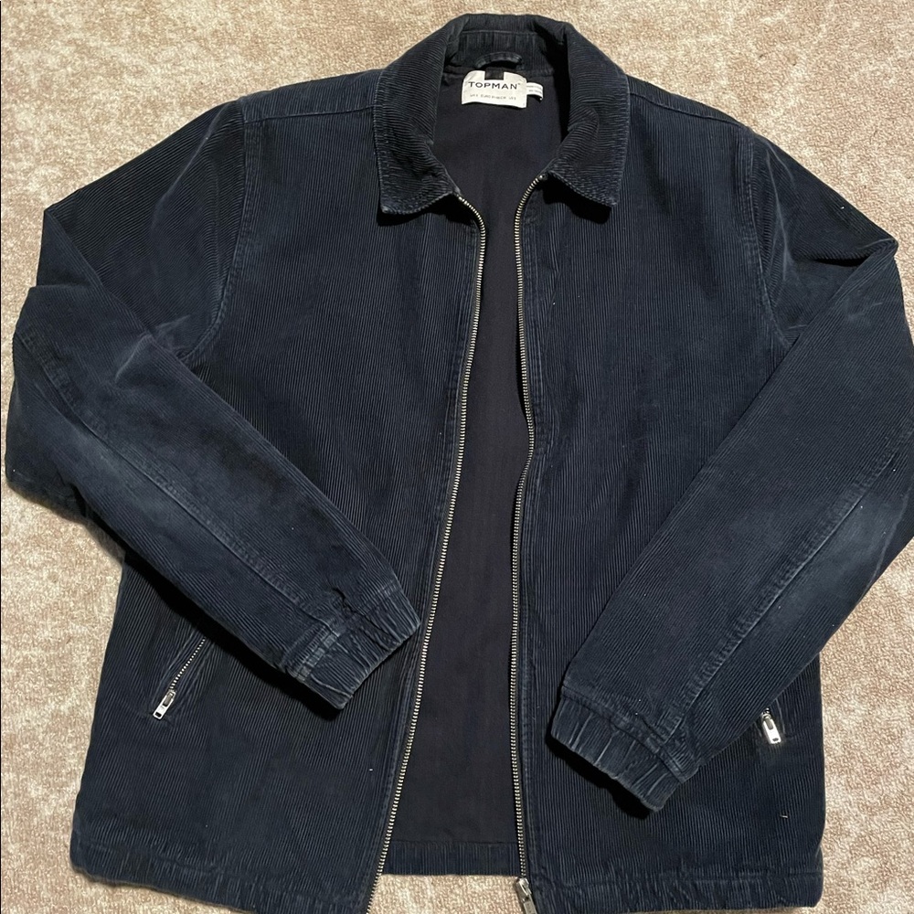 Blue Corduroy Topman Bomber
